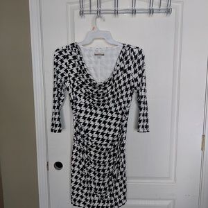 Boston Proper Black and White pattern dress